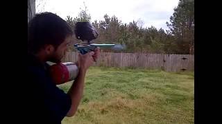 Machine Vapor Paintball Gun Shooting Video