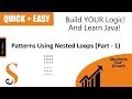 Java | Patterns |  Nested For Loop | Part -1