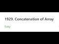 Easy Problem #2: Concatenation of Array