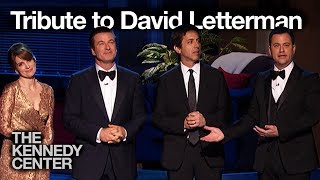 Alec Baldwin, Jimmy Kimmel, Tina Fey and Ray Romano - David Letterman Honors Tribute