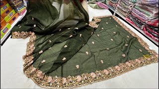 Chickpet Bangalore wholesale fancy designer sarees ||Single piece courier available