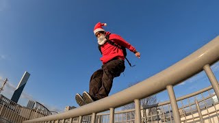 パルクール サンタクロース PARKOUR POV