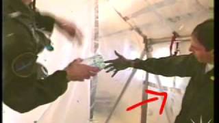 Scientists popping water balloons in weightlessness (microgravity)