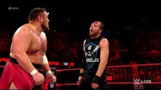 Dean Ambrose vs  Samoa Joe  Raw, Dec  11, 2017