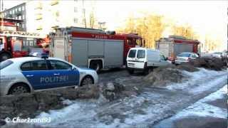 Tulekahju Tallinnas - KL Engines 1 \u0026 2, Ladder 1, Ambulance and Police On scene