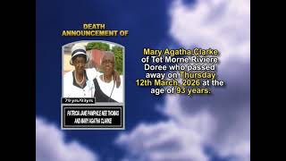 Patricia Jane Pamphile nee Thomas and Mary Agatha Clarke ~ Short Obituary