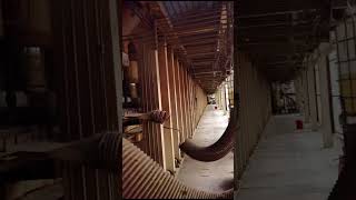 The Andritz 48/50 refiner 4 feet 33.8m continuous hot press production line #mdf #pb #osb