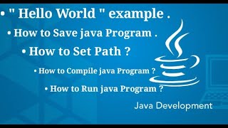 Java Hello World Program With notepad and cmd
