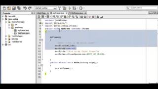 Java Swing Tutorial 2 - Jframe using palette