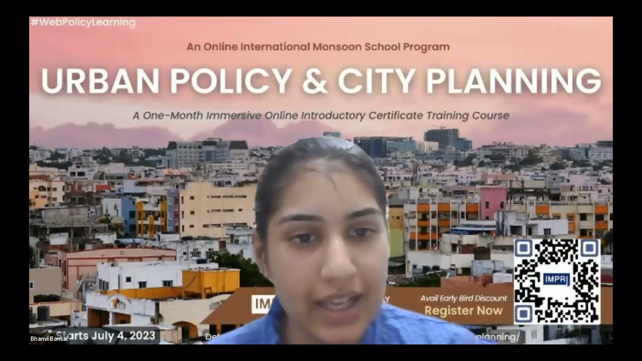 Teaser Urban Policy And City Planning | An Online International Monsoon ...