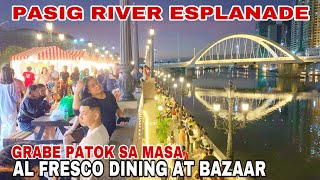 GRABE AL FRESCO DINING AT BAZAAR PATOK SA MASA! PASIG RIVER ESPLANADE. INTRAMUROS MEGA RESTORATION