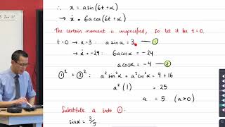 Simple Harmonic Motion example (3 of 3: Identifying the time of a given displacement)