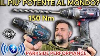 The world's most powerful DIY drill 150 Nm Parkside Performance PPBSA 20-Li A1.