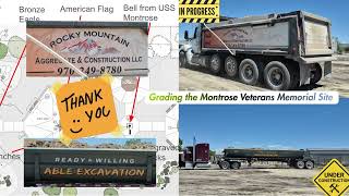 Grading the Montrose Veterans Memorial Site
