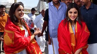 Actress Samyuktha Menon Visuals at Tirumala | MS Talkies