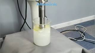 Ultrasonic sonochemical oil-water emulsification experiment（HD）