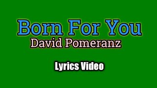 Born For You - David Pomeranz (Lyrics Video)