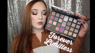 NEW MAKEUP REVOLUTION FOREVER LIMITLESS EYESHADOW PALETTE | Review \u0026 Tutorial