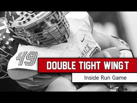Double Tight Wing T Inside Run Game Youtube