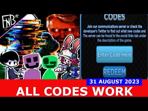 *ALL CODES WORK* Friday Night Bloxxin ROBLOX | August 31, 2023 - YouTube