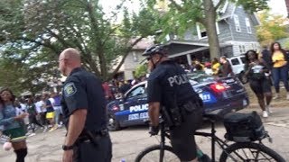 MSU vs. U of M Crazy Game Day Tailgate Vlog : The Police Came!!!!!!!