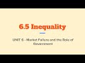 AP Micro Unit 6 Overview - 6.5 Inequality and the Lorenz Curve