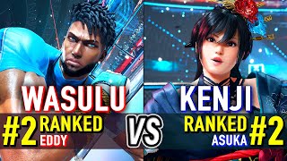 T8 🔥 WASULU (#2 Ranked Eddy) vs KENJI (#2 Ranked Asuka) 🔥 Tekken 8 High Level Gameplay