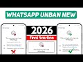 WhatsApp Ban Problem 2026 | 100% Working | This account can't use WhatsApp Problem Solution 2026