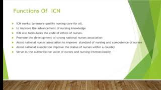 international council of nurse