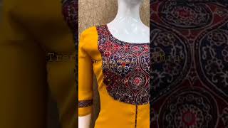 Ajrak Patch work Mirror work Kurtis M to XXL