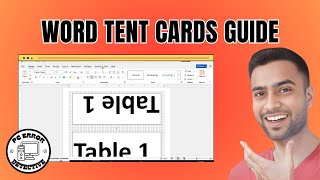 How to Create Tent Cards in Word - Step-by-Step Guide [2025]