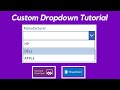 How to create custom Dropdowns | PowerApps Tutorial Step by step