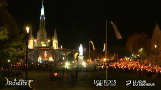 Procession Mariale aux flambeaux at the Sanctuaire de Lourdes | 5 October 2024