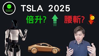 TSLA股價2025  會倍升? 定腰斬?