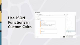 Use JSON Functions in Custom Calculations in Oracle Analytics