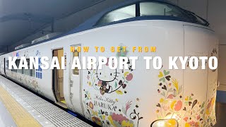 Ride the Hello Kitty train from Kansai International Airport to Kyoto.