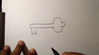 SIMPLEST WAY on How to draw a key