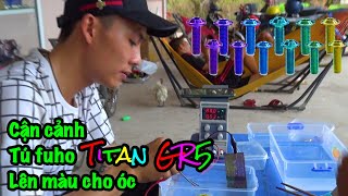 cận cảnh quá trình tú fuho lên màu cho óc titan GR5 tại nhà NTN | Tú Nguyễn Vlogs