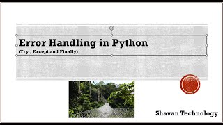 10. Error Handling (Try, Except and Finally) in Python || PyCharm (Basic)