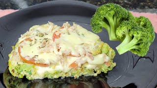 ¡Tienes Brócoli en casa? Una receta fácil y super deliciosa🍕🥦 ¡Pizza de Brócoli sin Harinas!