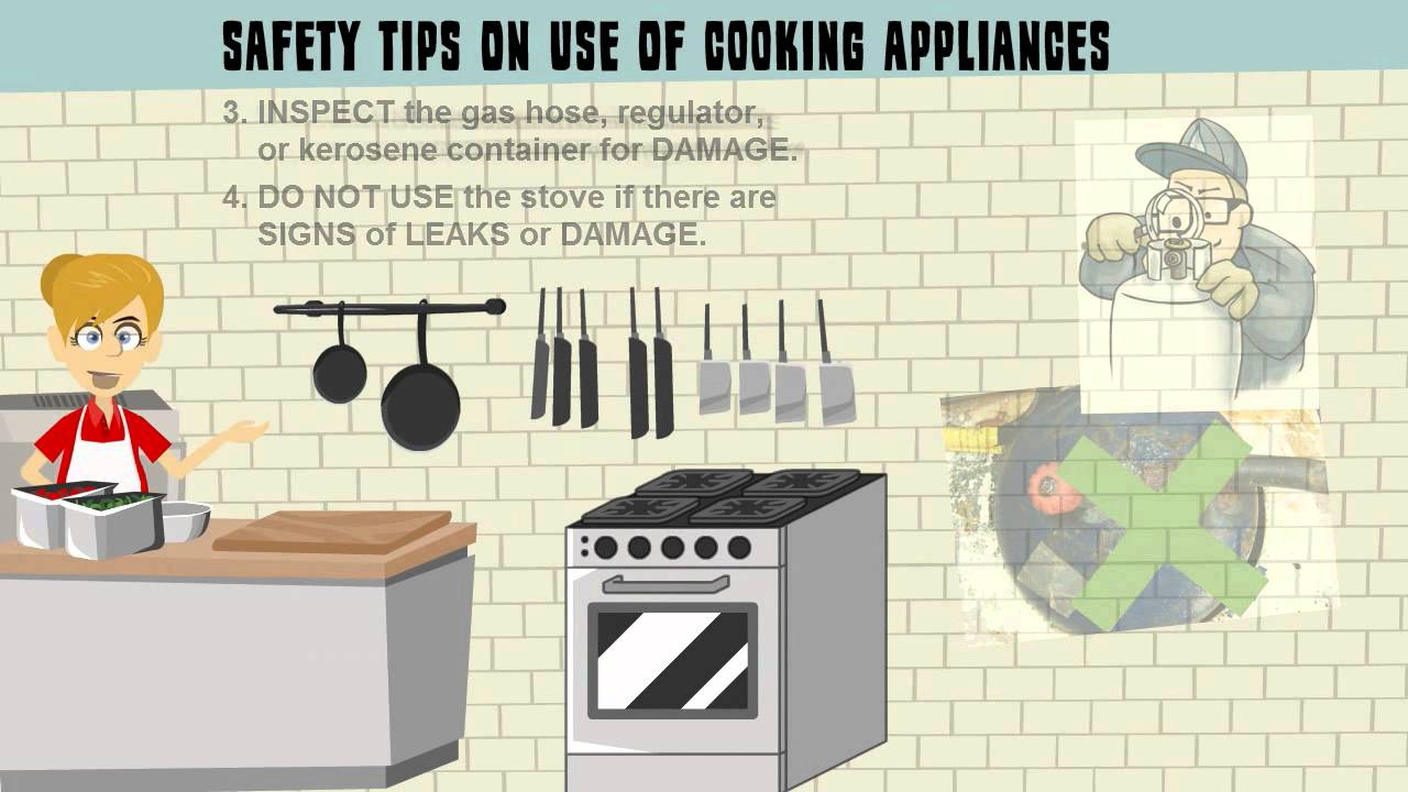 Safety Tips - Use Of Cooking Appliances - YouTube