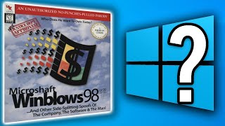 Microshaft Winblows 98 on Windows 10?