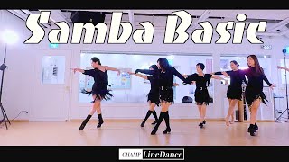 [월요라틴초급반] Samba basic Class | 쌈바베이직 | 라인댄스 자세교정 | 김유진프로 | 챔프라인댄스 | 선릉역7번출구 010 8833 4921