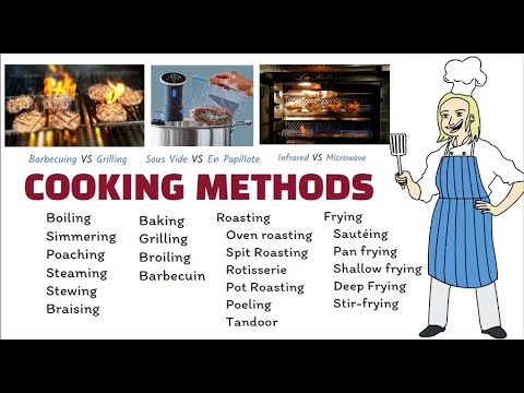 How can cooking methods be classified?