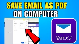 How To Save Email As PDF In Yahoo Mail On Computer (2026) (Complete Guide)