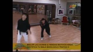 Ginés y Raquel ensayan la coreo de Lirico-Reggaeton (09.03.09)