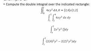 Calculus 3 - Section 15.1: Double Integrals over Rectangles - Example 1