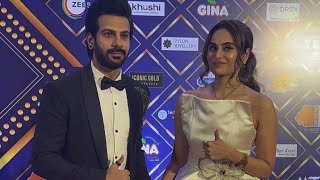 Karanveer Mehra and Shrutika Arjun Grace The Red Carpet Of The Iconic Gold Awards 2025