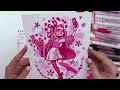 can t pink of a better color art using every pink pen pencil marker watercolor etc i own