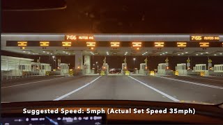 Tesla Full Self Driving vs Toll Booth on Bay Bridge (San Francisco / Oakland)
